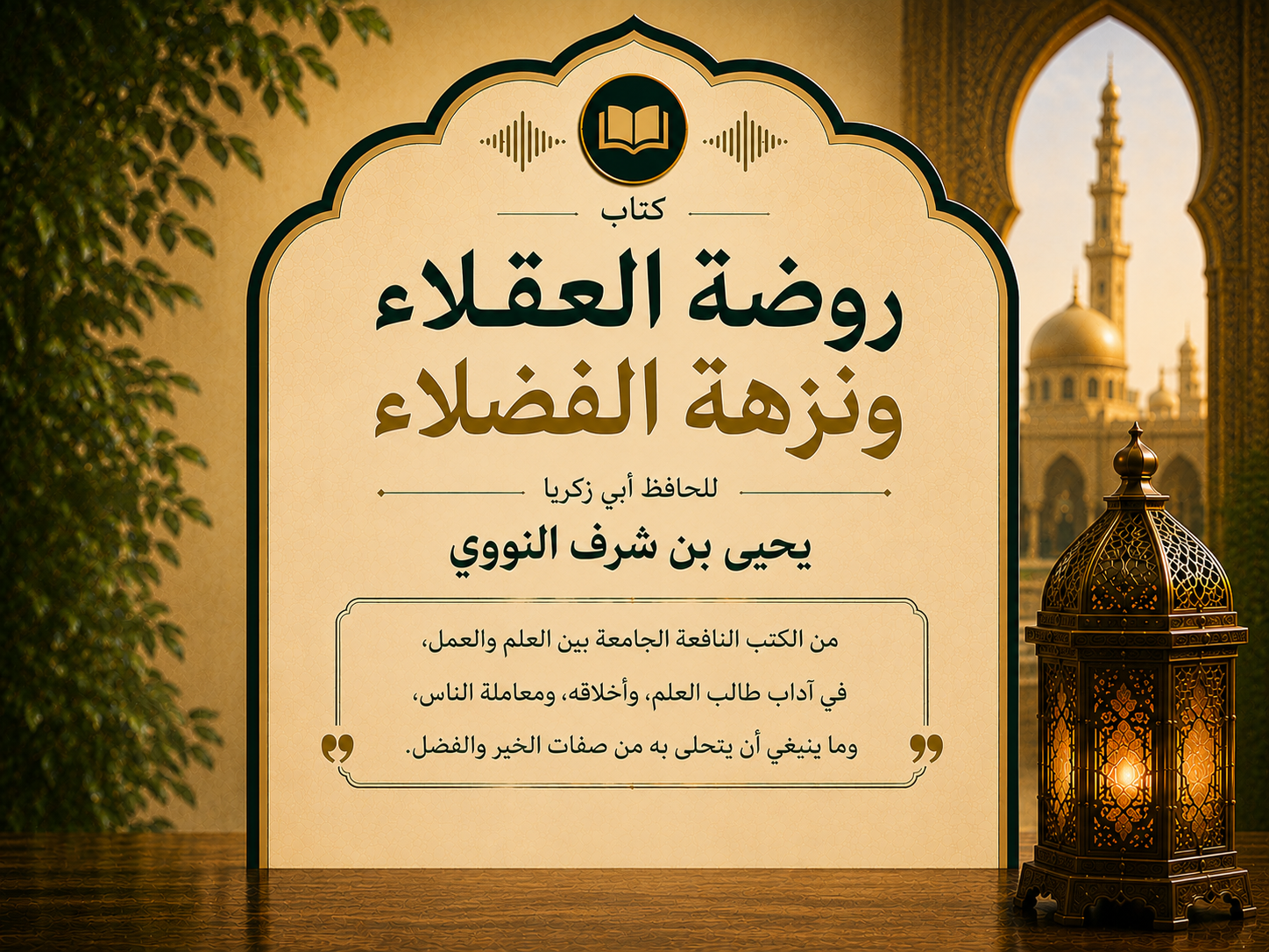 روضة العقلاء ونزهة الفضلاء