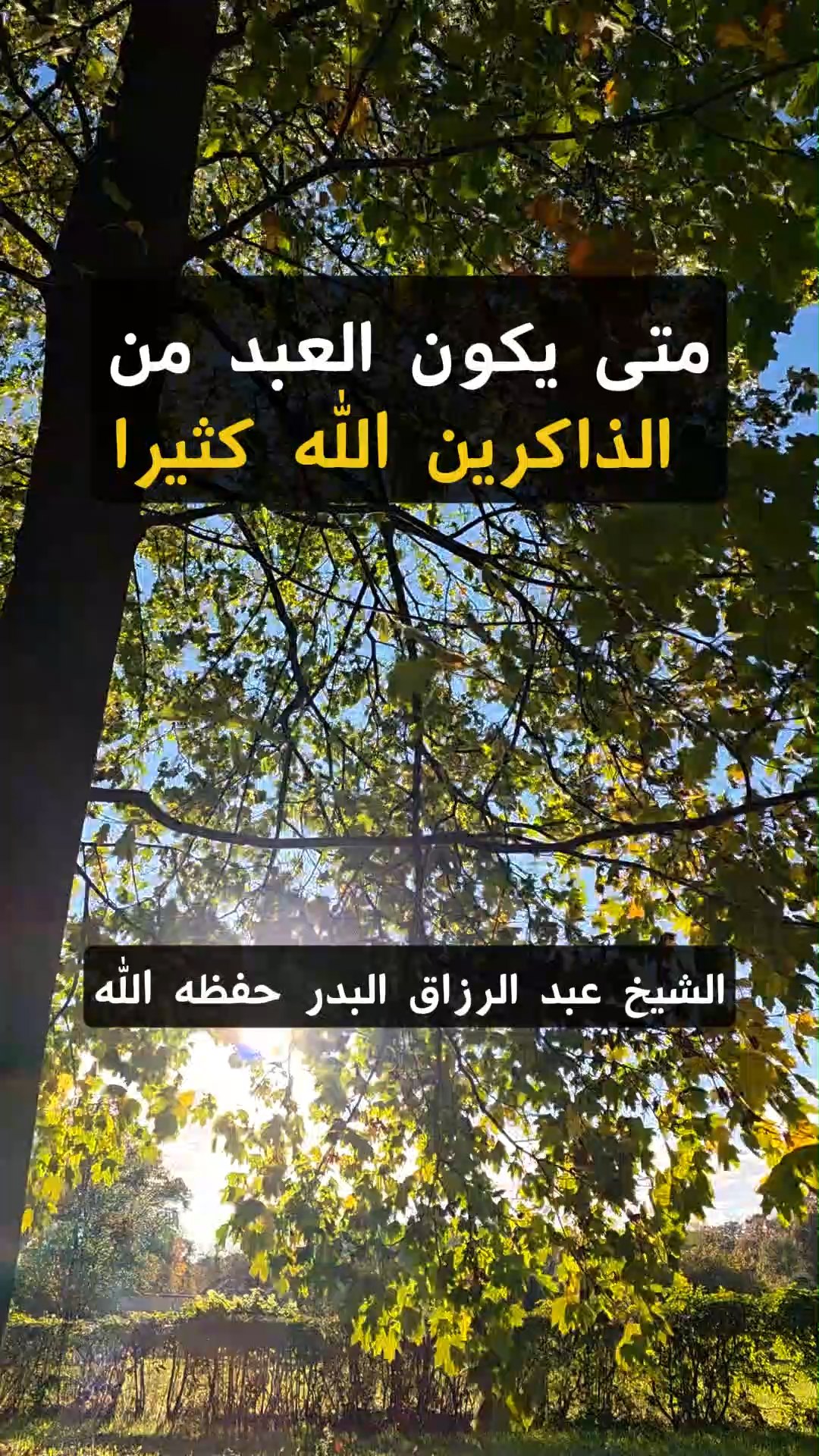 متى يكون العبد من الذاكرين الله كثيرا