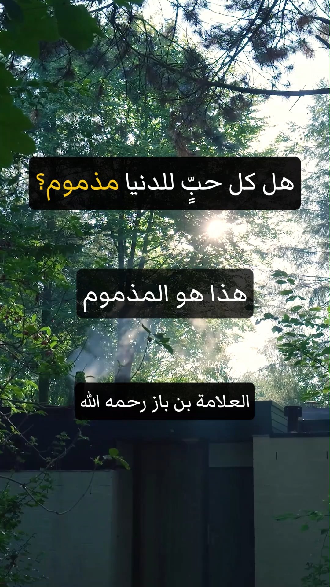 هل كل حبٍّ للدنيا مذموم؟