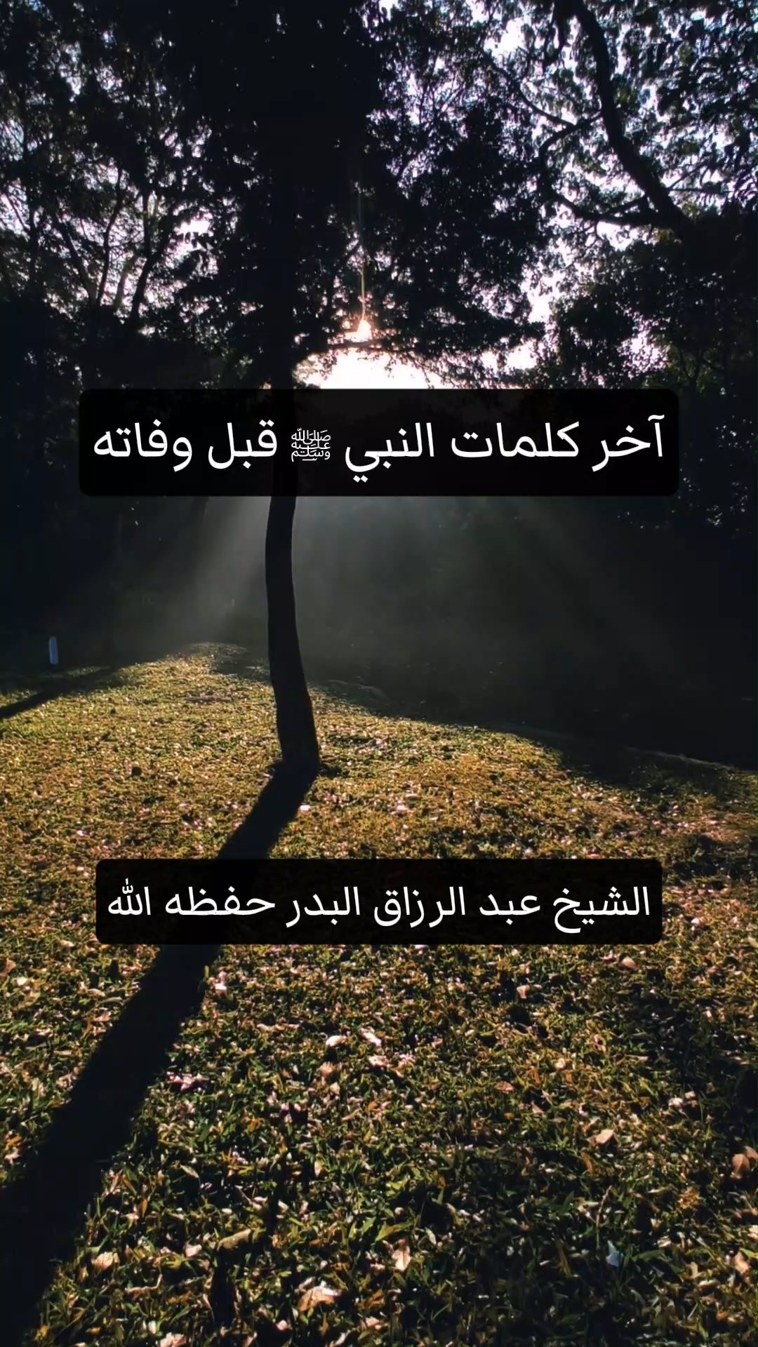 آخر كلمات النبي ﷺ قبل وفاته