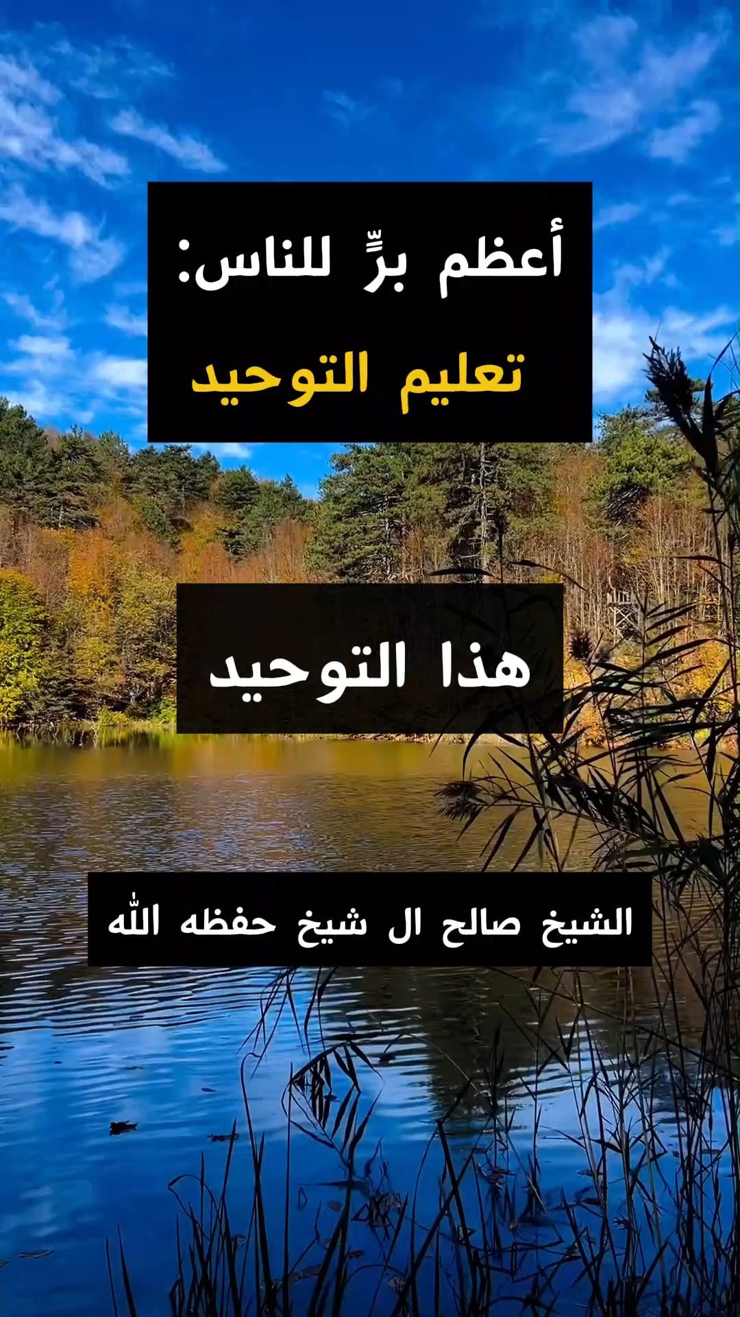 أعظم برٍّ للناس تعليم التوحيد