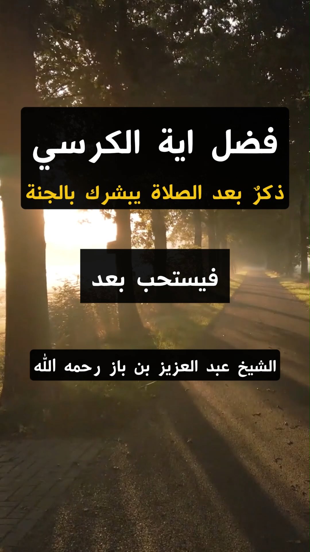 فضل اية الكرسي ذكرٌ بعد الصلاة يبشرك بالجنة