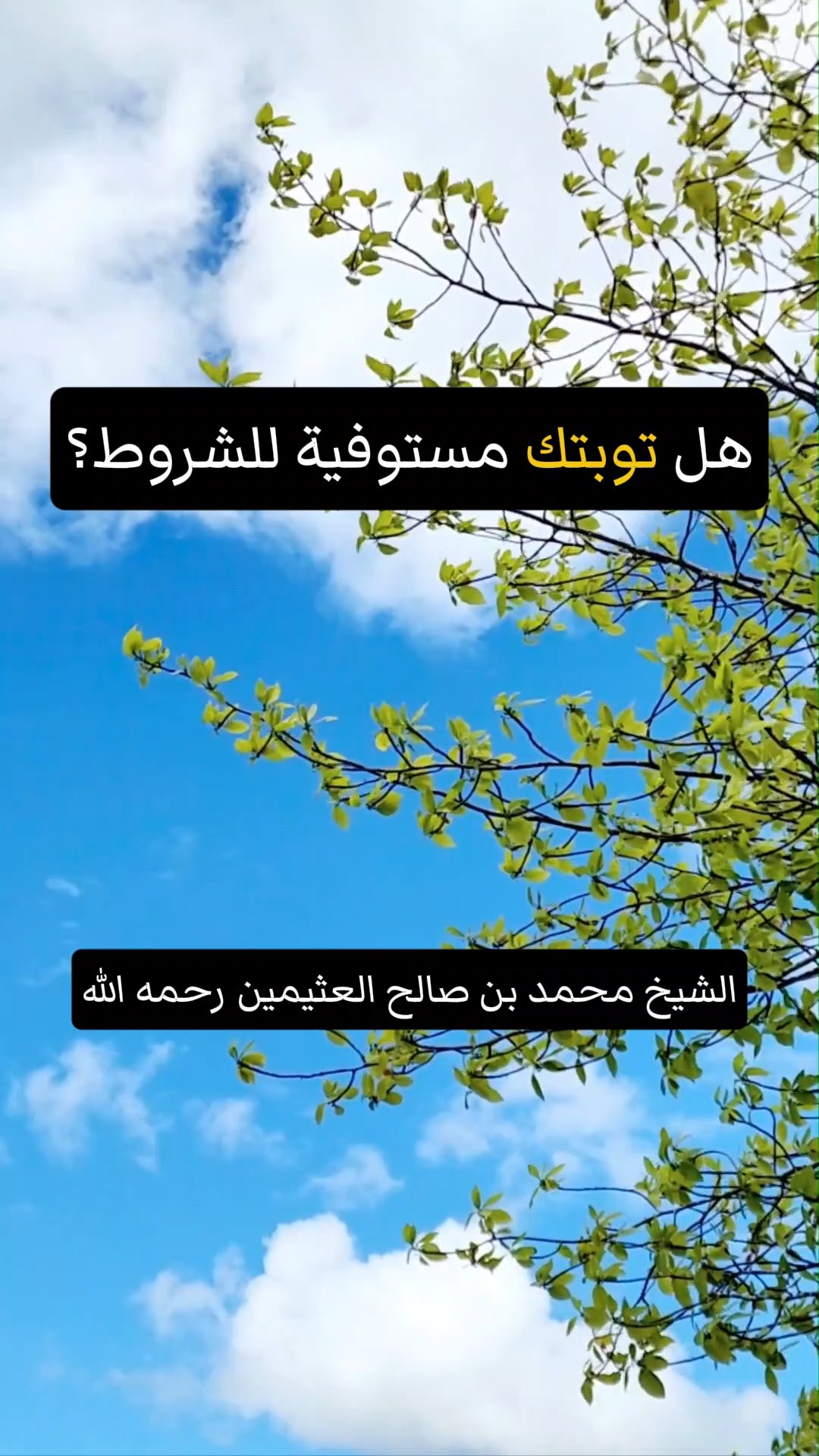 هل توبتك مستوفية للشروط؟